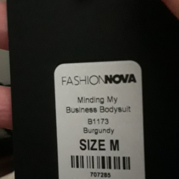 Burgundy bodysuit - Picture 4 of 6